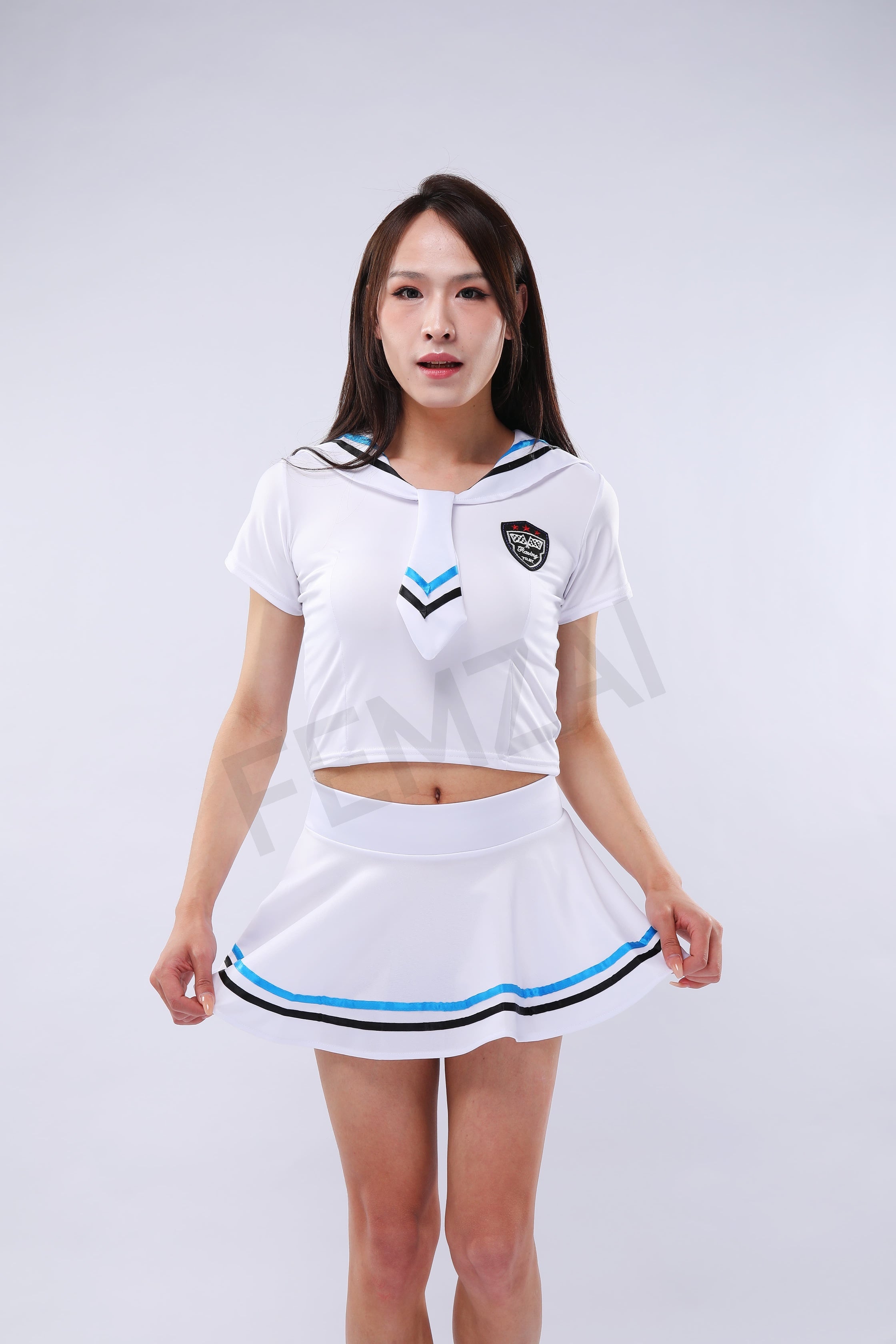 White Sailor Uniform Set