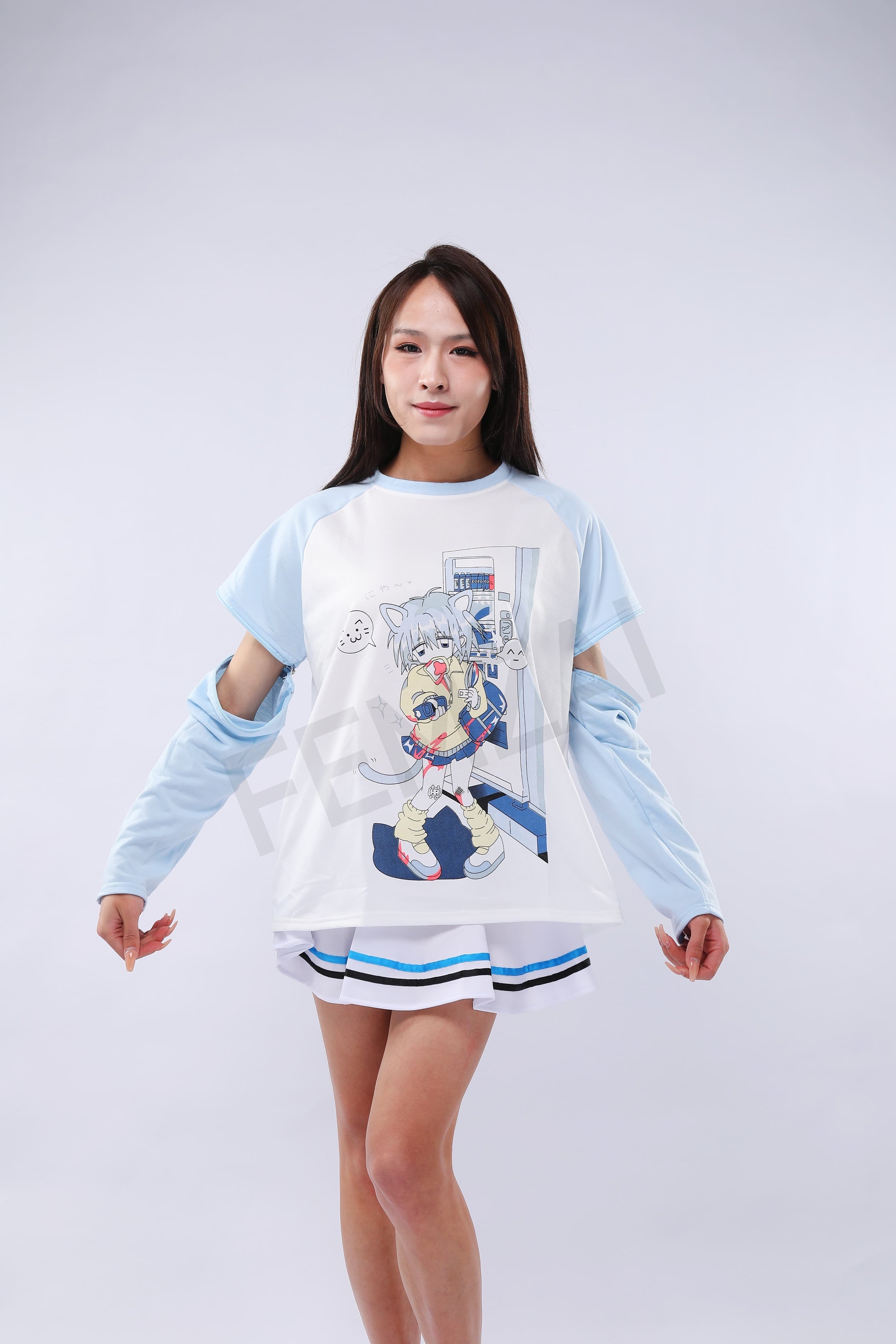 Detachable Catboy Sleeve Tee