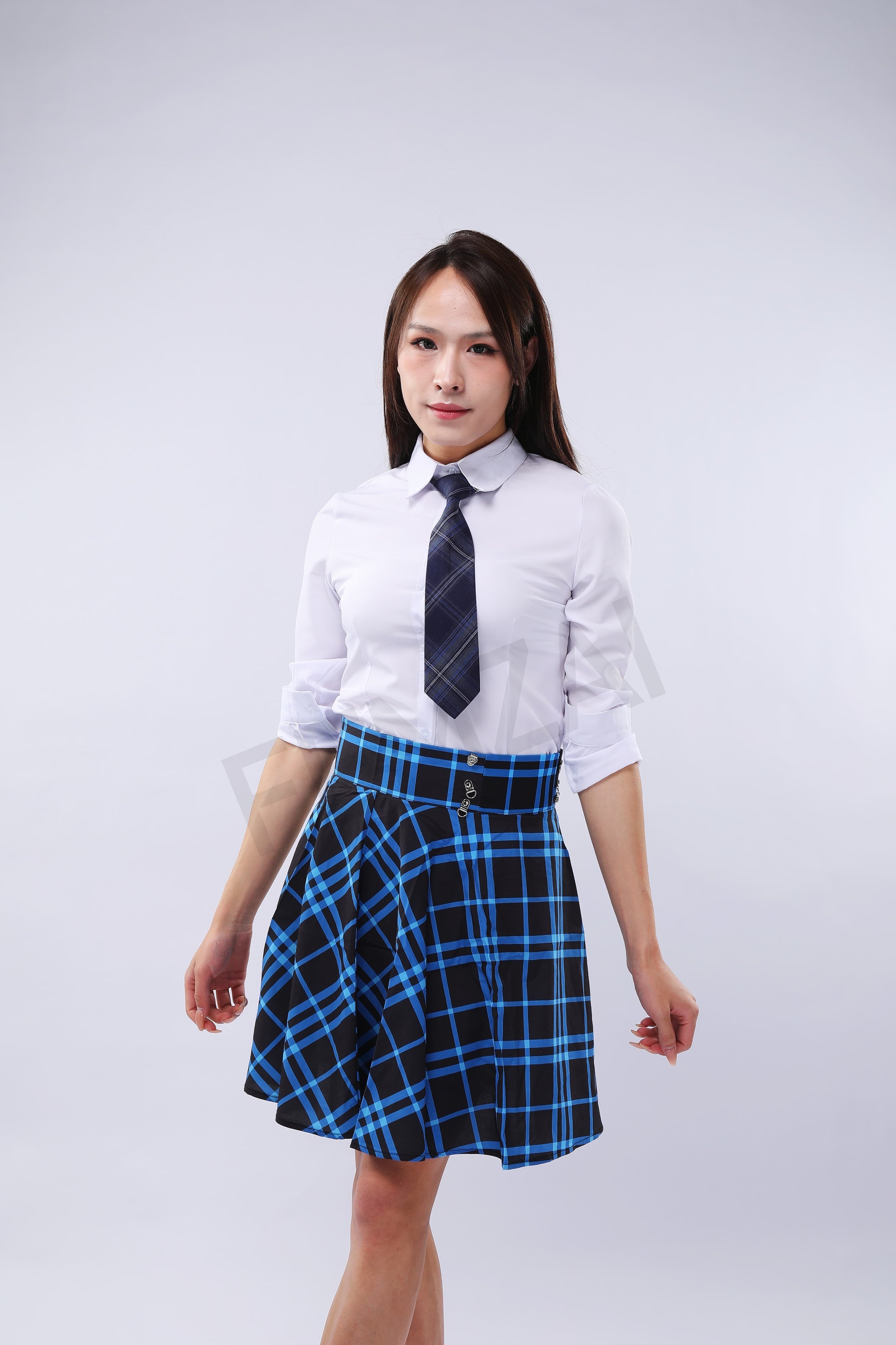 Plaid Blue Gothic Skirt