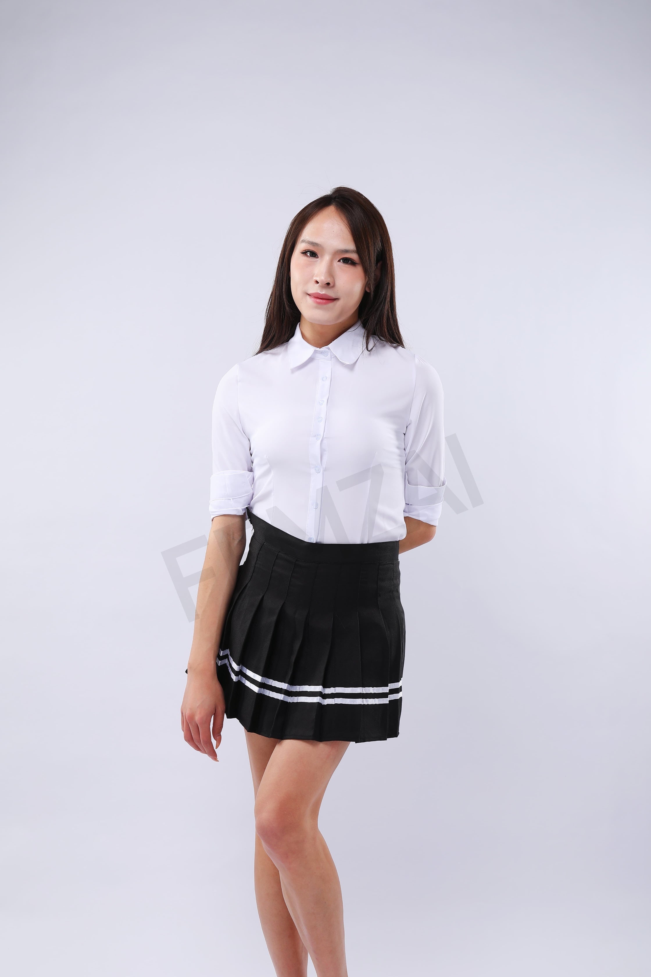 Pleated Striped Femboy Skirt