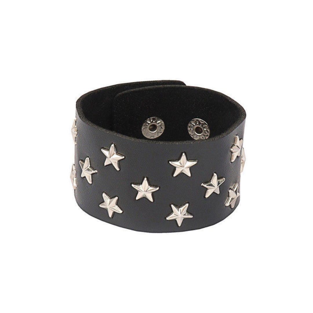 Goth Boy Leather Bracelet