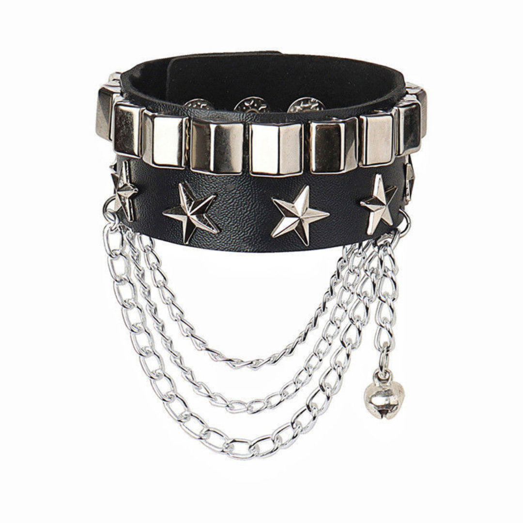 Goth Boy Leather Bracelet