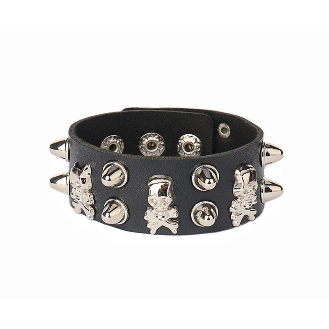Goth Boy Leather Bracelet