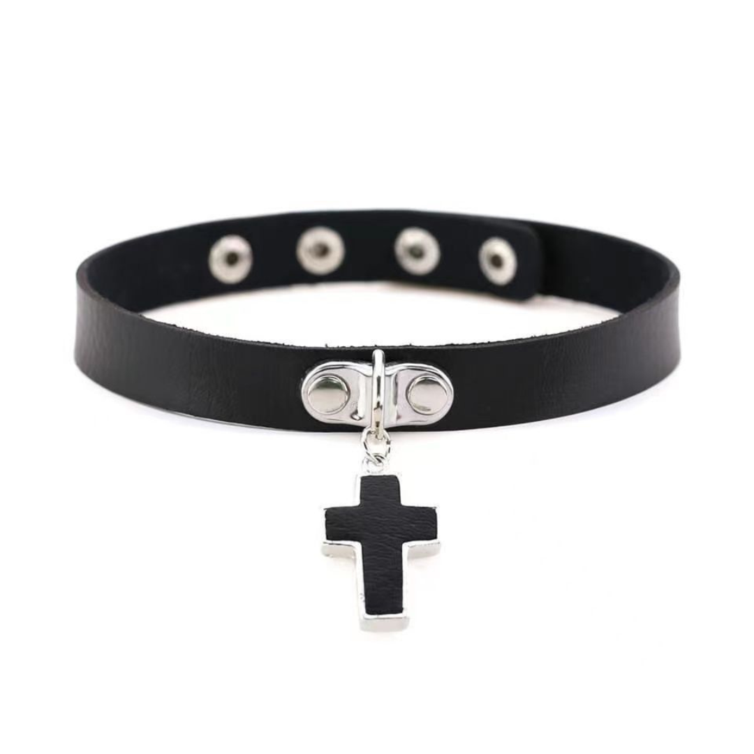 Goth Boy Leather Choker