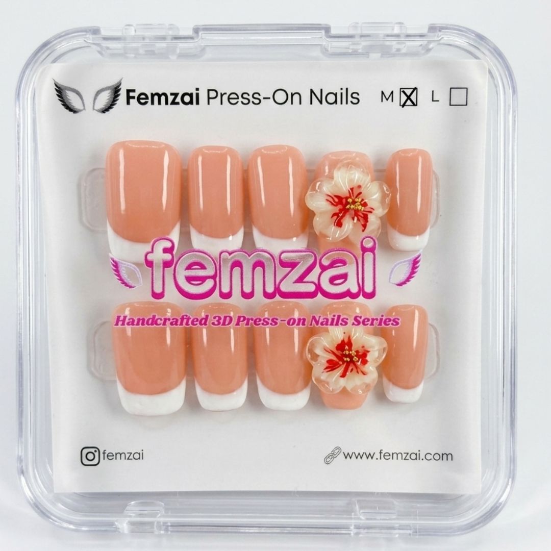 Blossom French Tip Nails