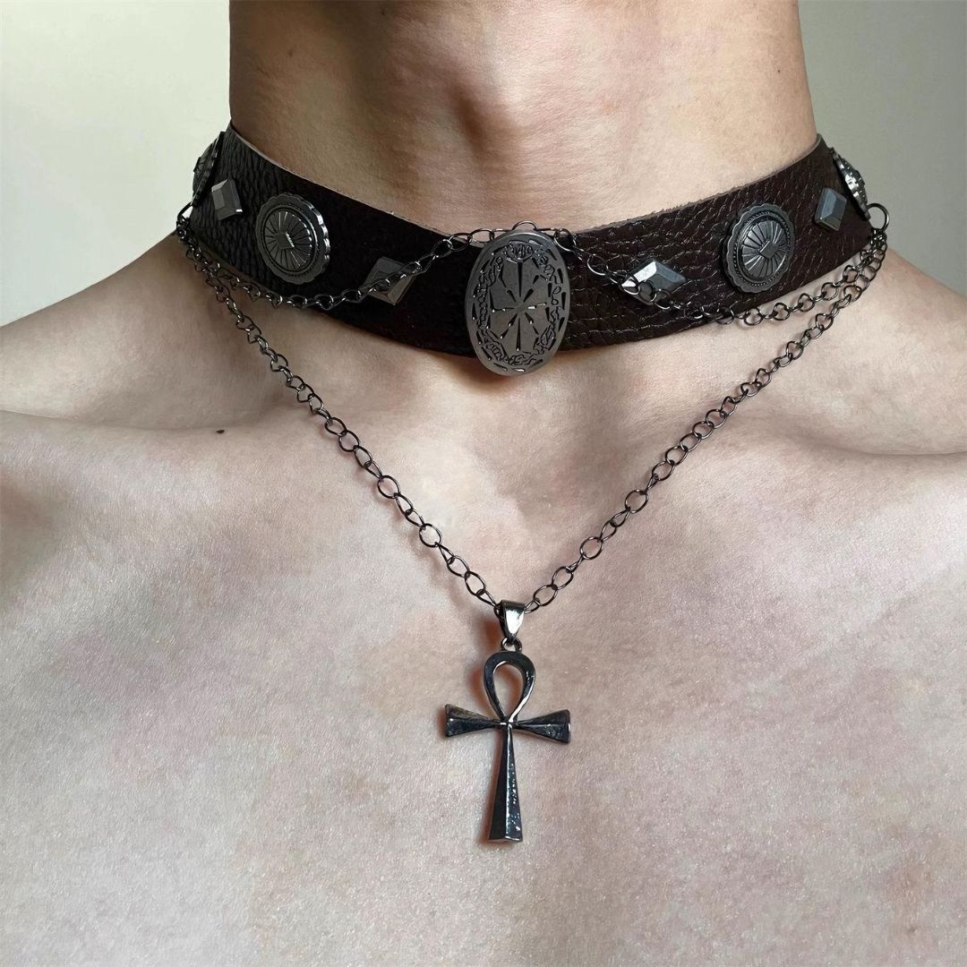 Eclipse Ankh Choker