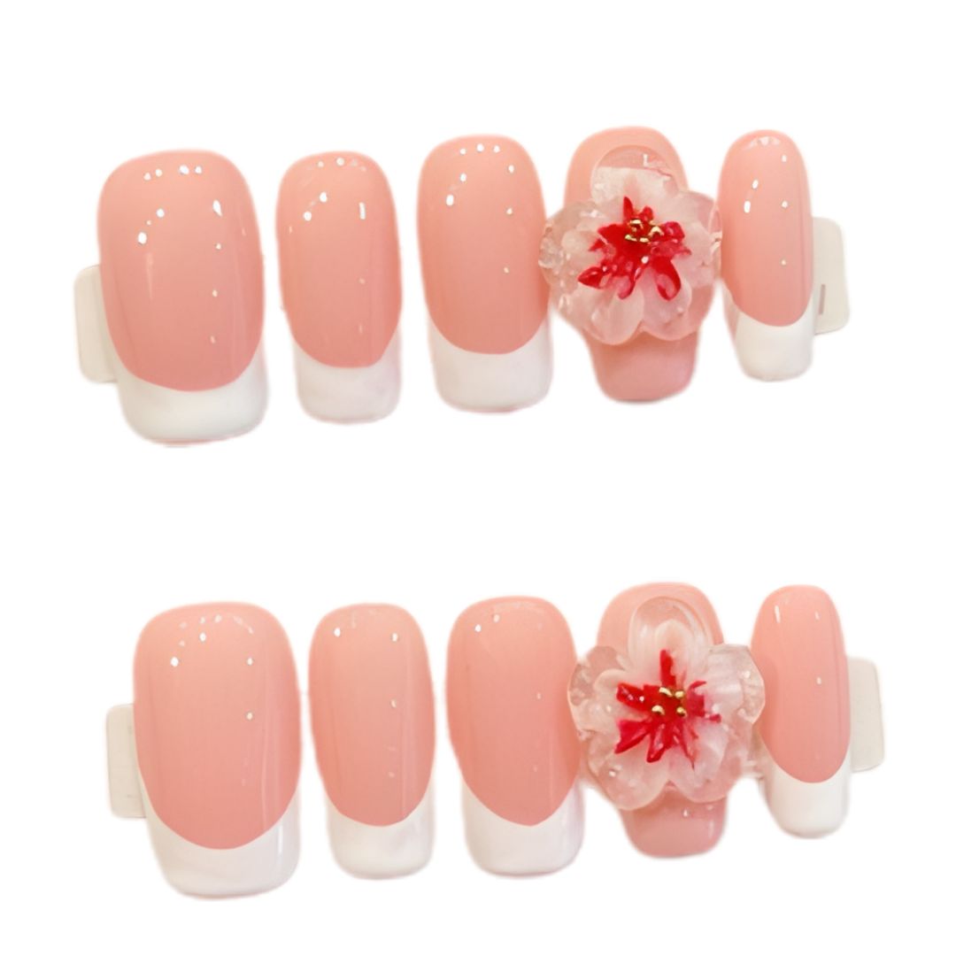 Blossom French Tip Nails