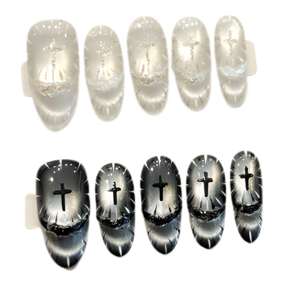 Holy Cross Aura Nails