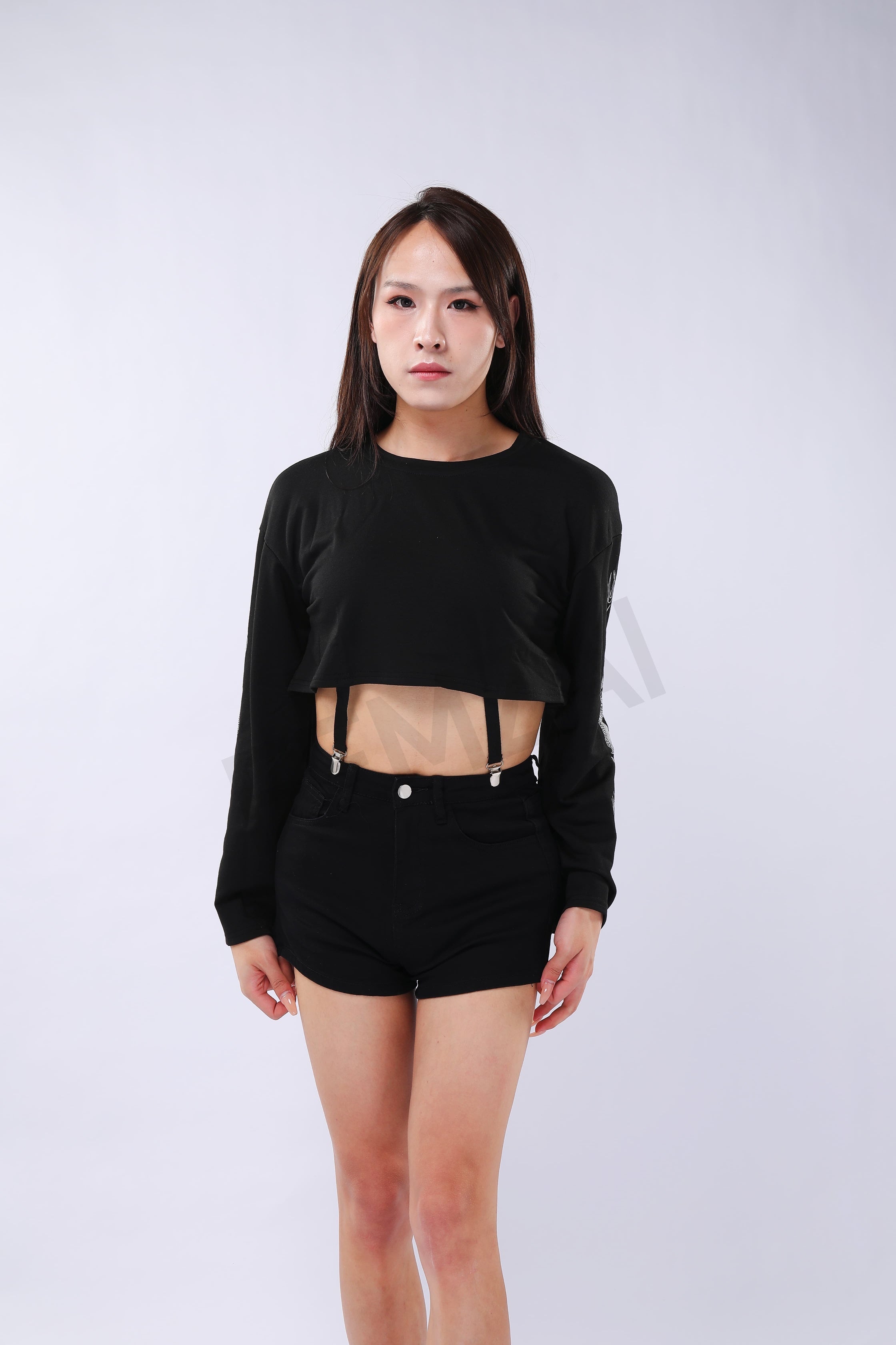 Dragon Print Crop-Top