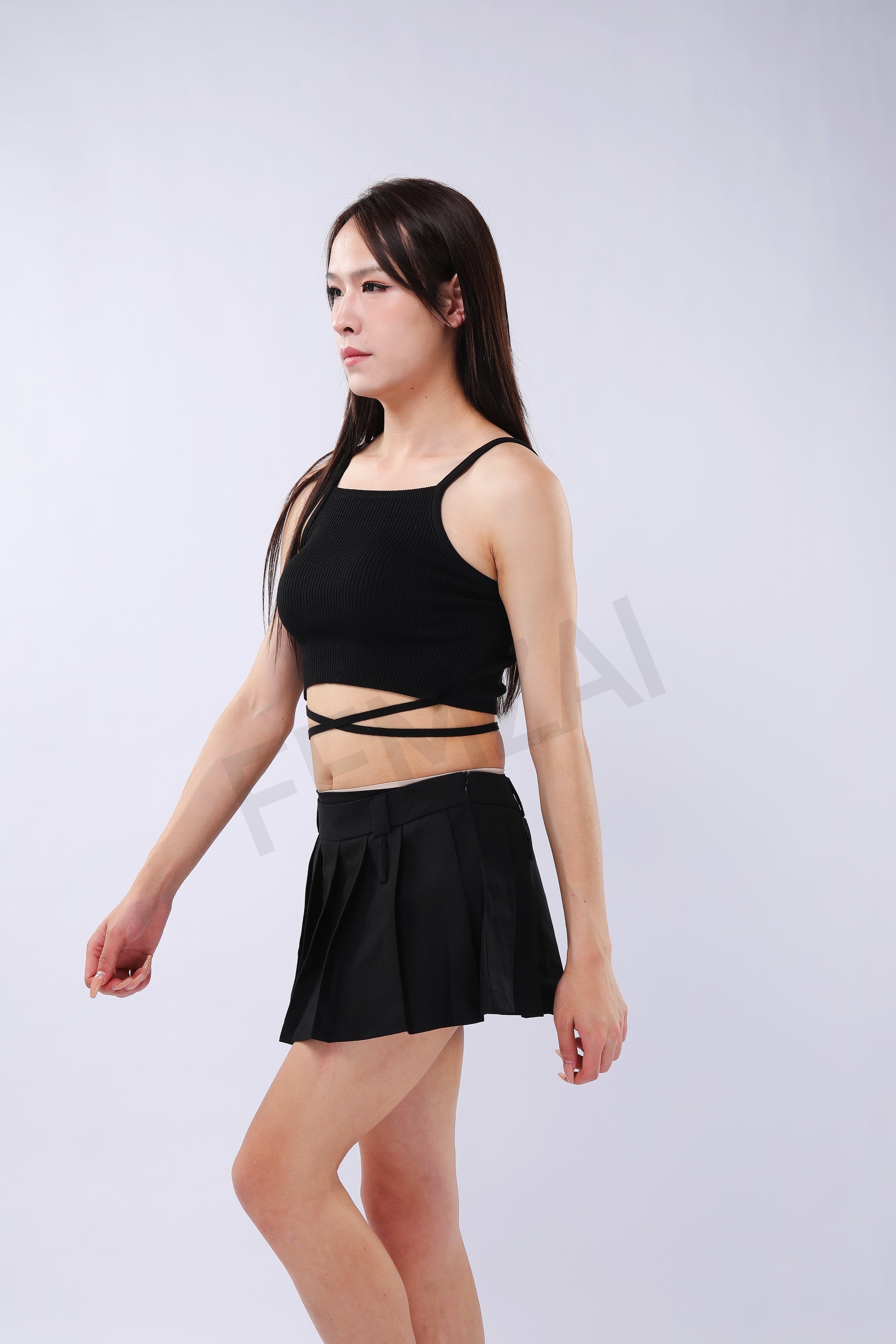Sexy Pleated Mini Skirt