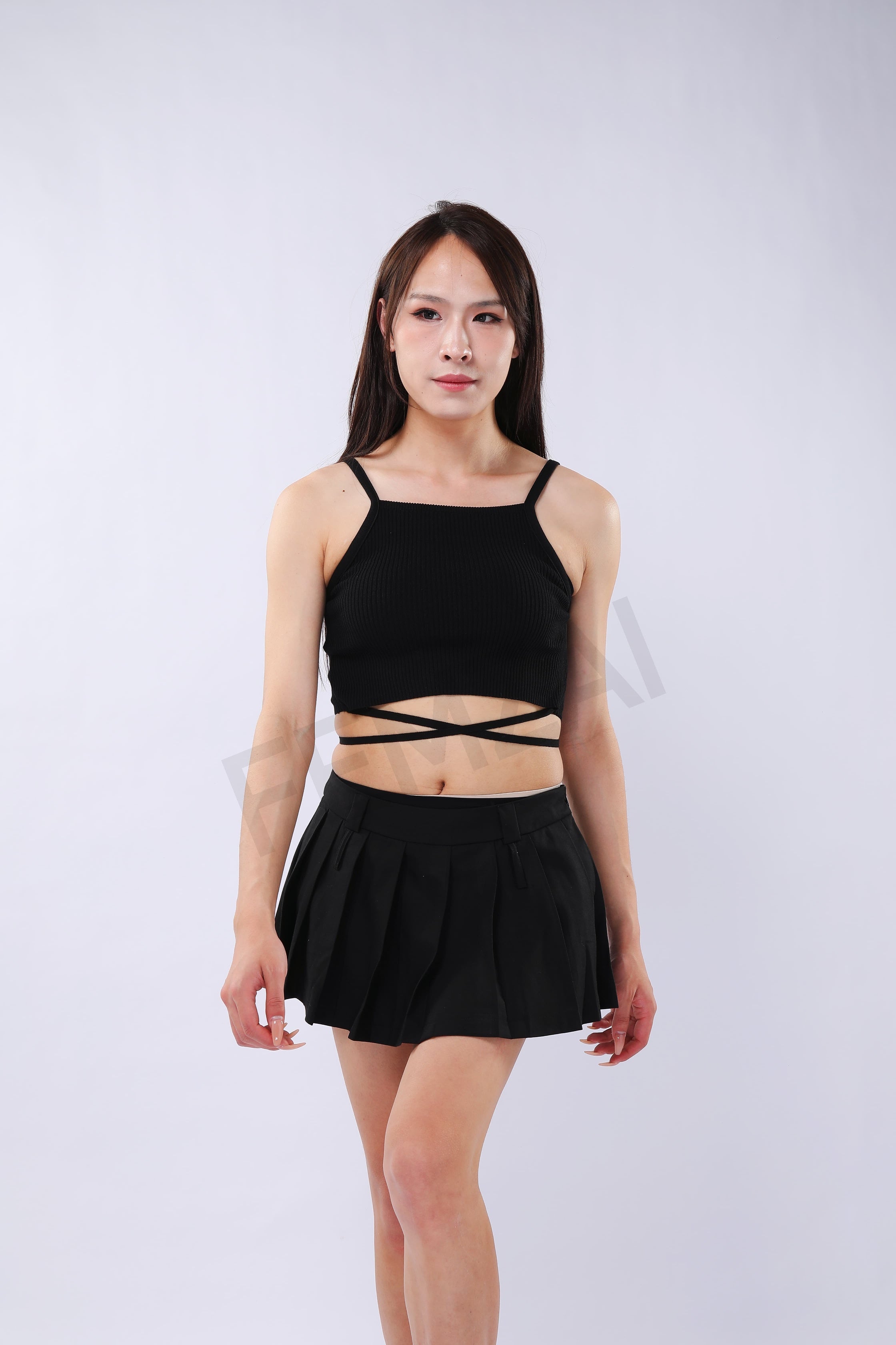 Sexy Pleated Mini Skirt