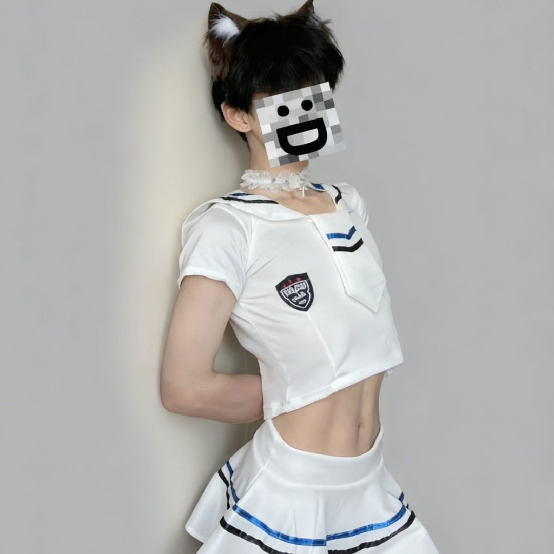 White Sailor Uniform (NEW) + FREE Thigh Highs