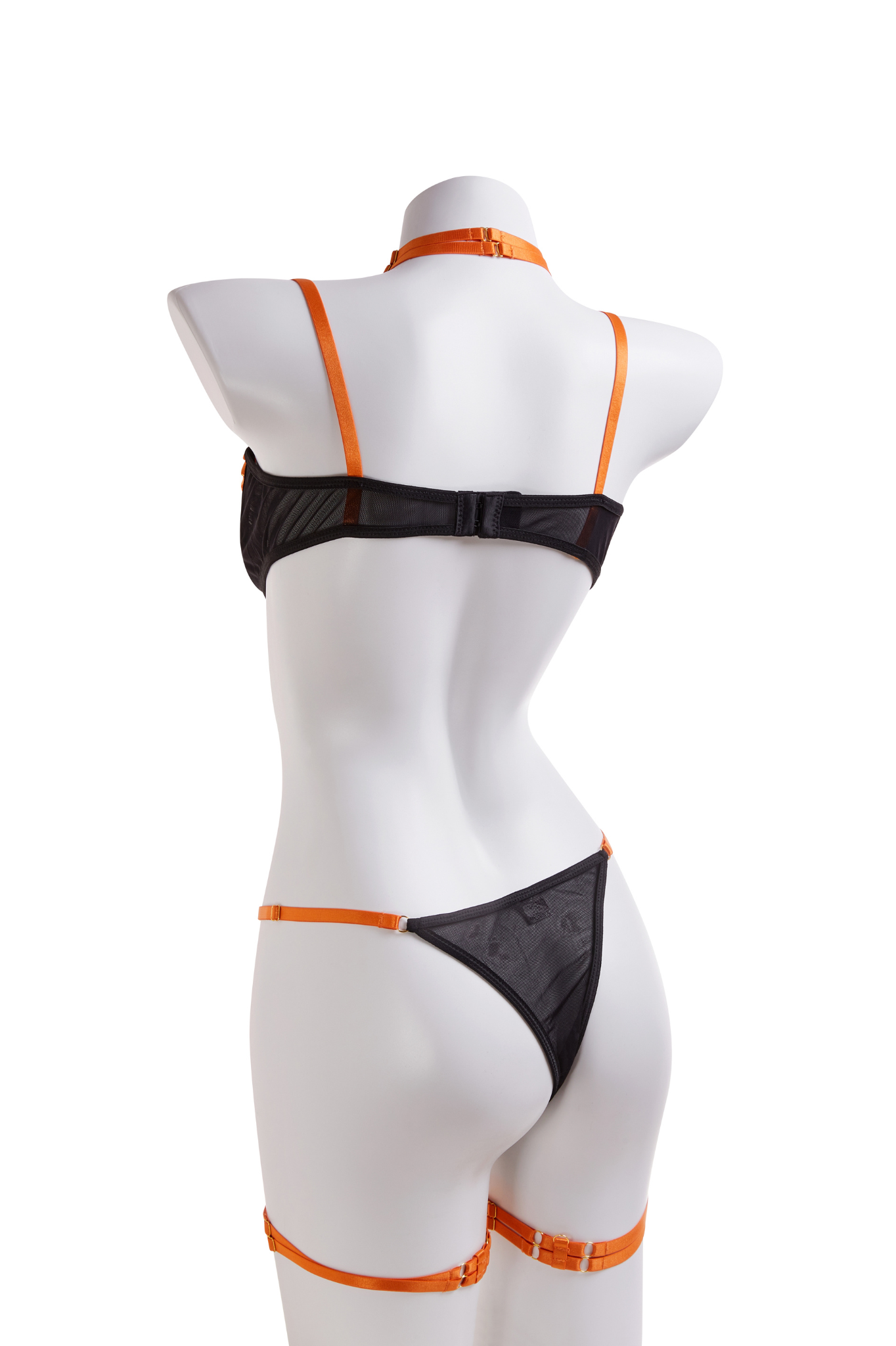 Fluorescent Sports Bra, Briefs, Leg Ring Set