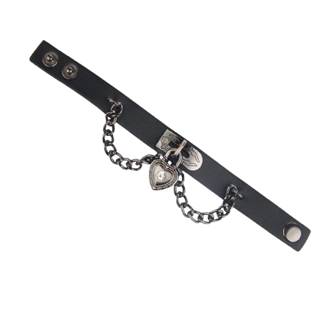 Goth Boy Leather Bracelet