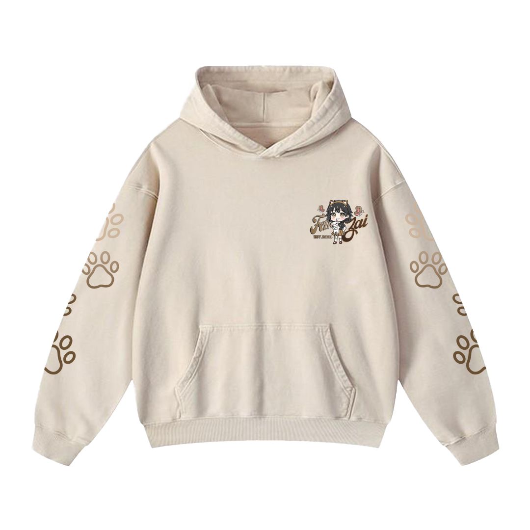 Femzai® Premium Cotton Lunar Haze Destroyed Hoodie