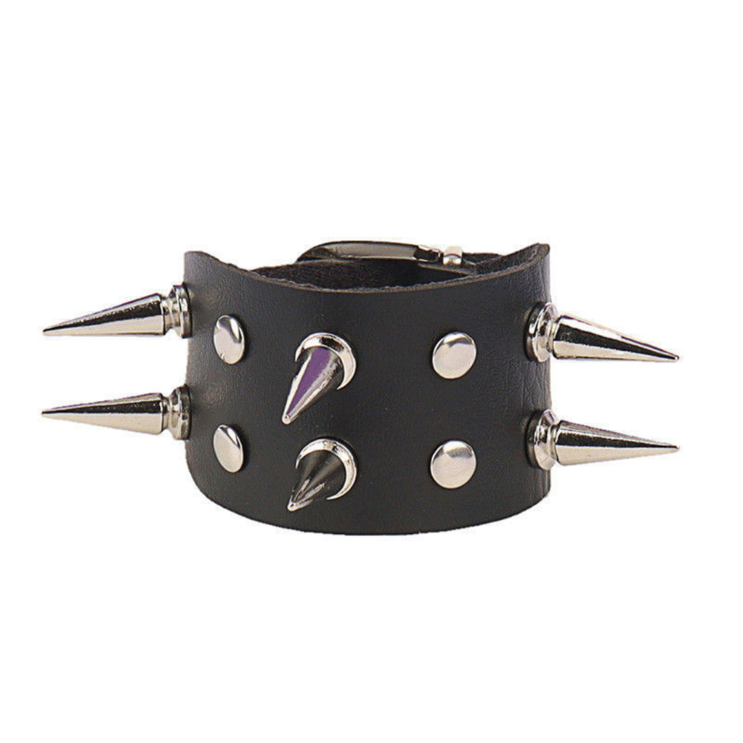 Goth Boy Leather Bracelet