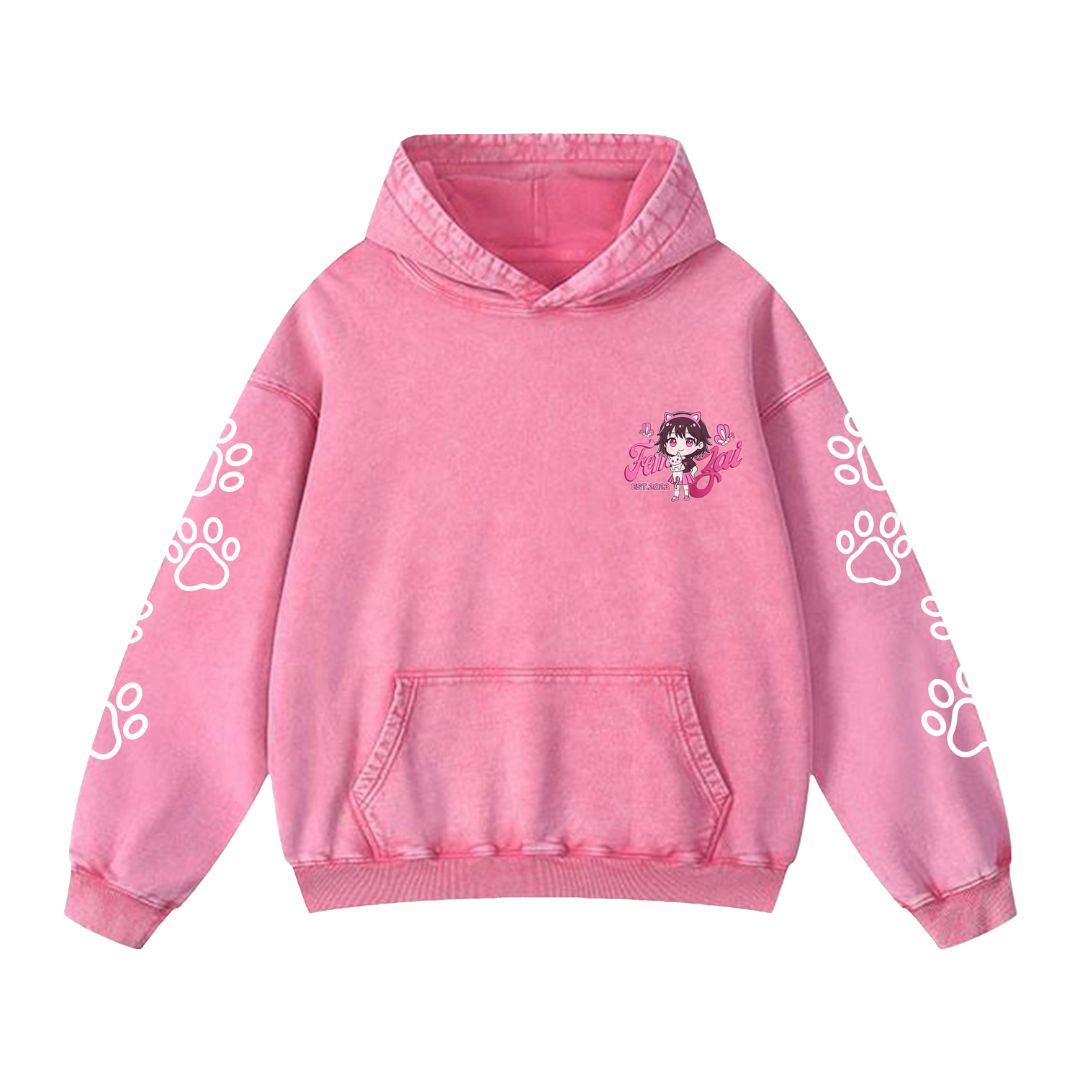 Femzai® Premium Cotton Lunar Haze Destroyed Hoodie
