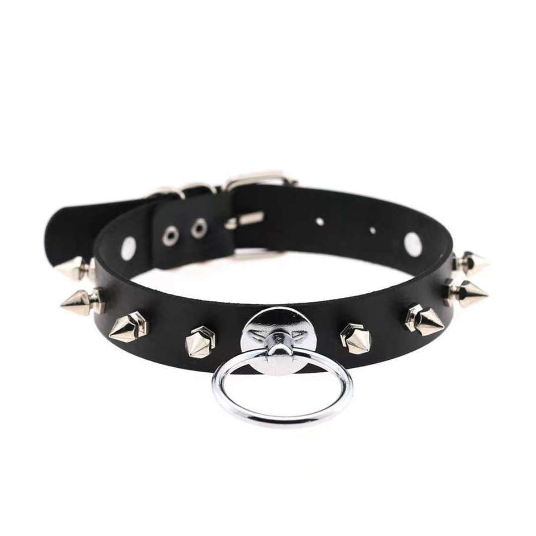 Goth Boy Leather Choker