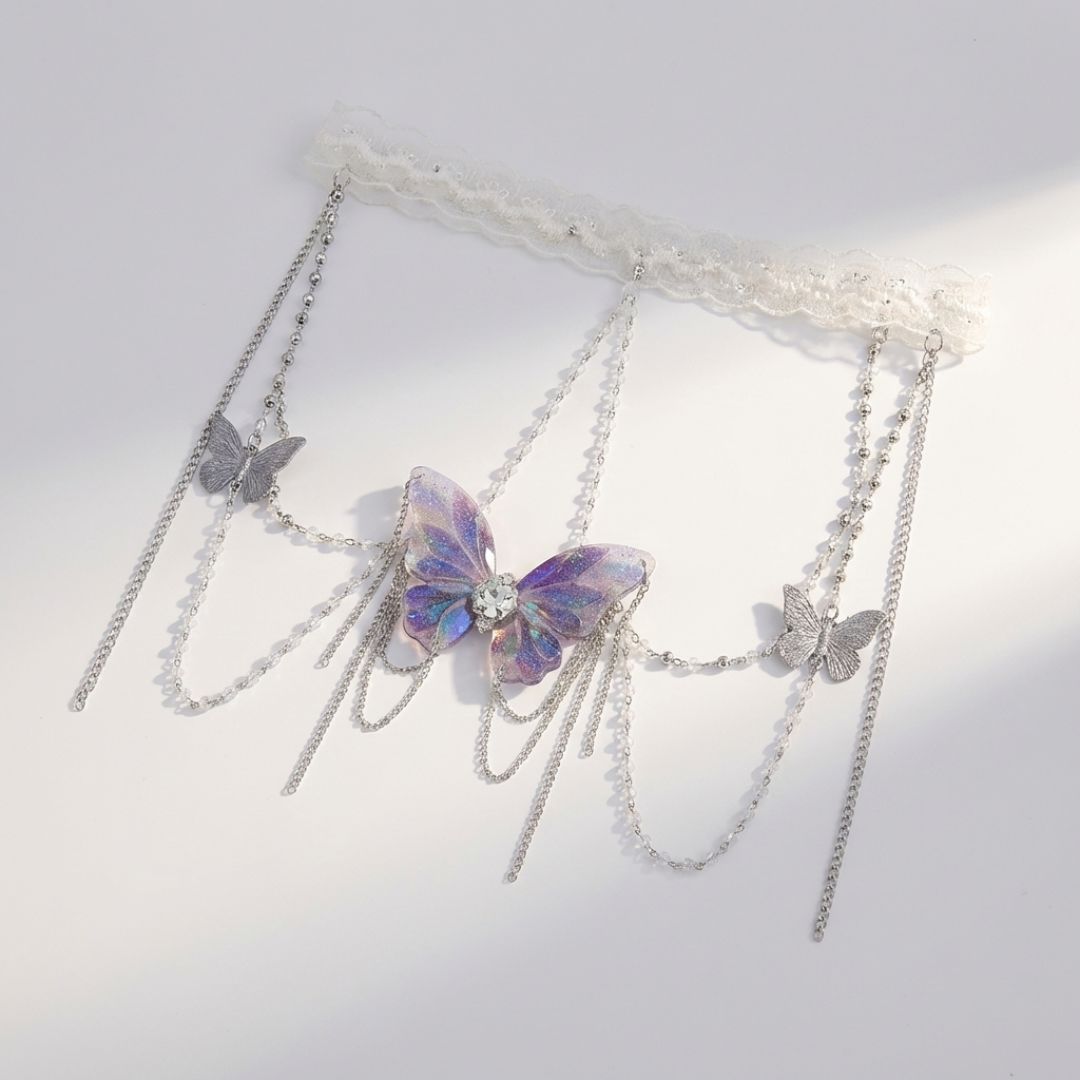Celestial Butterfly Leg Garter