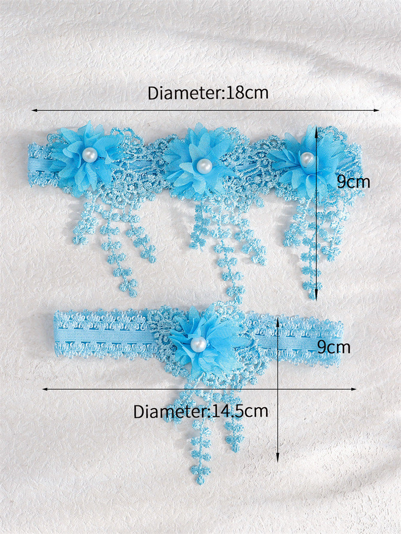 Pastel Floral Garters