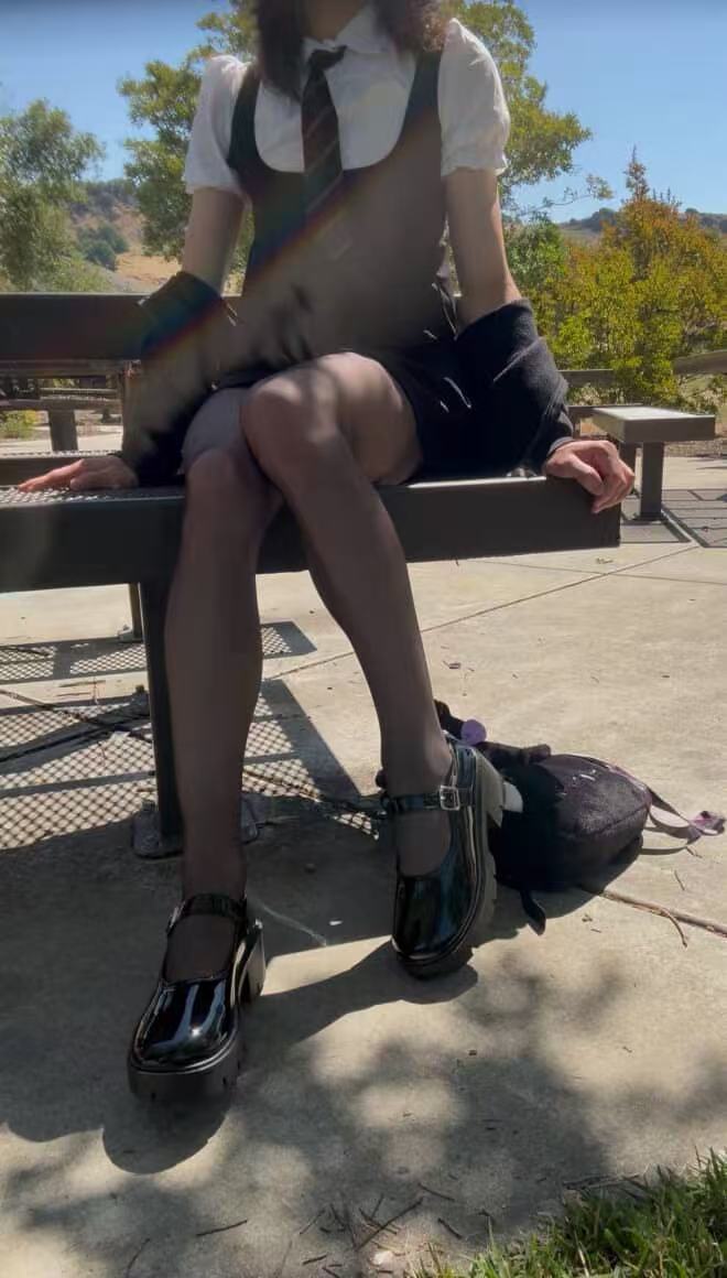 Femboy Puff Sleeve Blouse & Pleated Skirt 2-in-1 Set