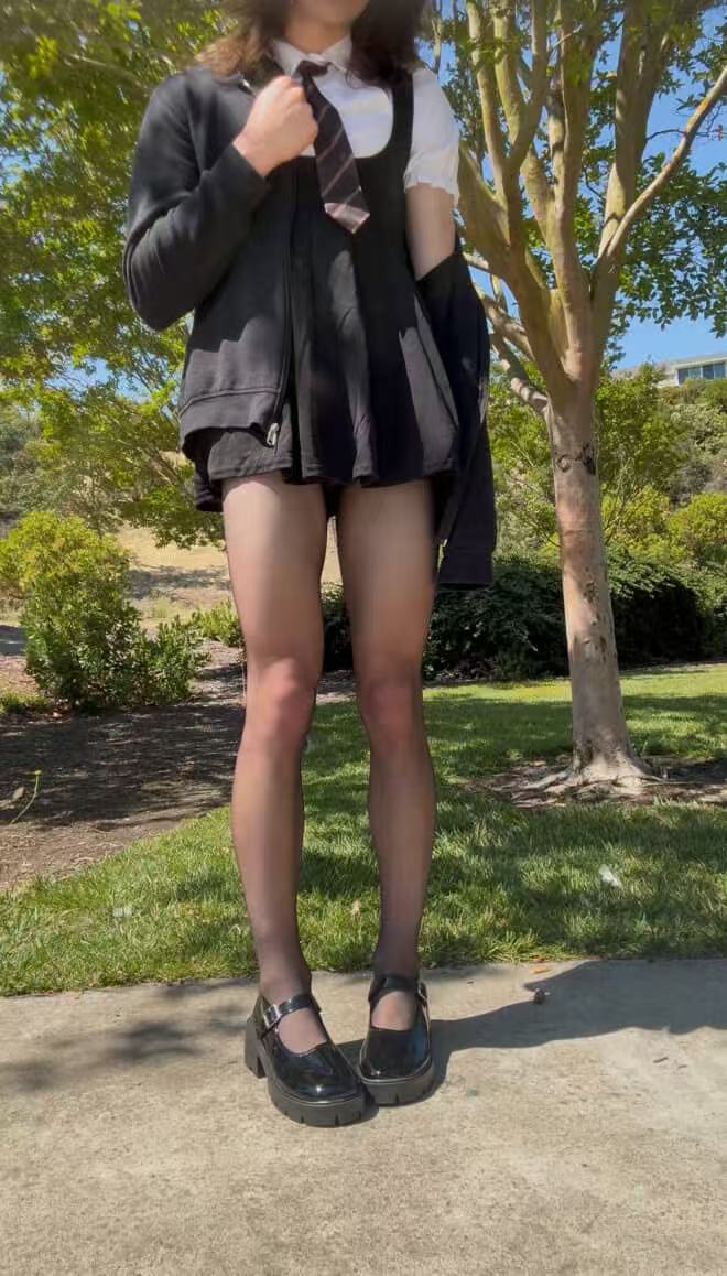 Femboy Puff Sleeve Blouse & Pleated Skirt 2-in-1 Set