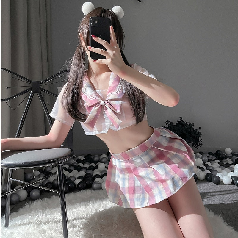 Pastel Mini Skirt Set