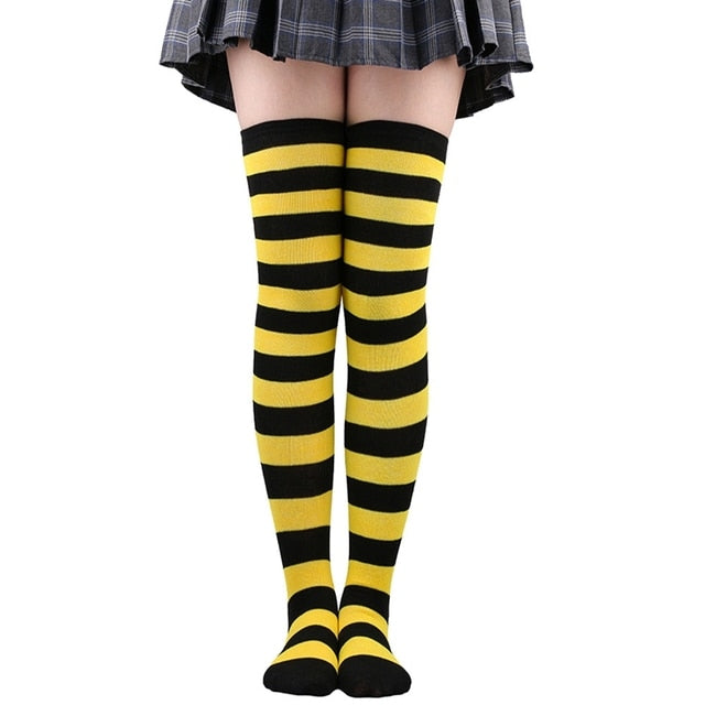 Striped Thigh-Highs