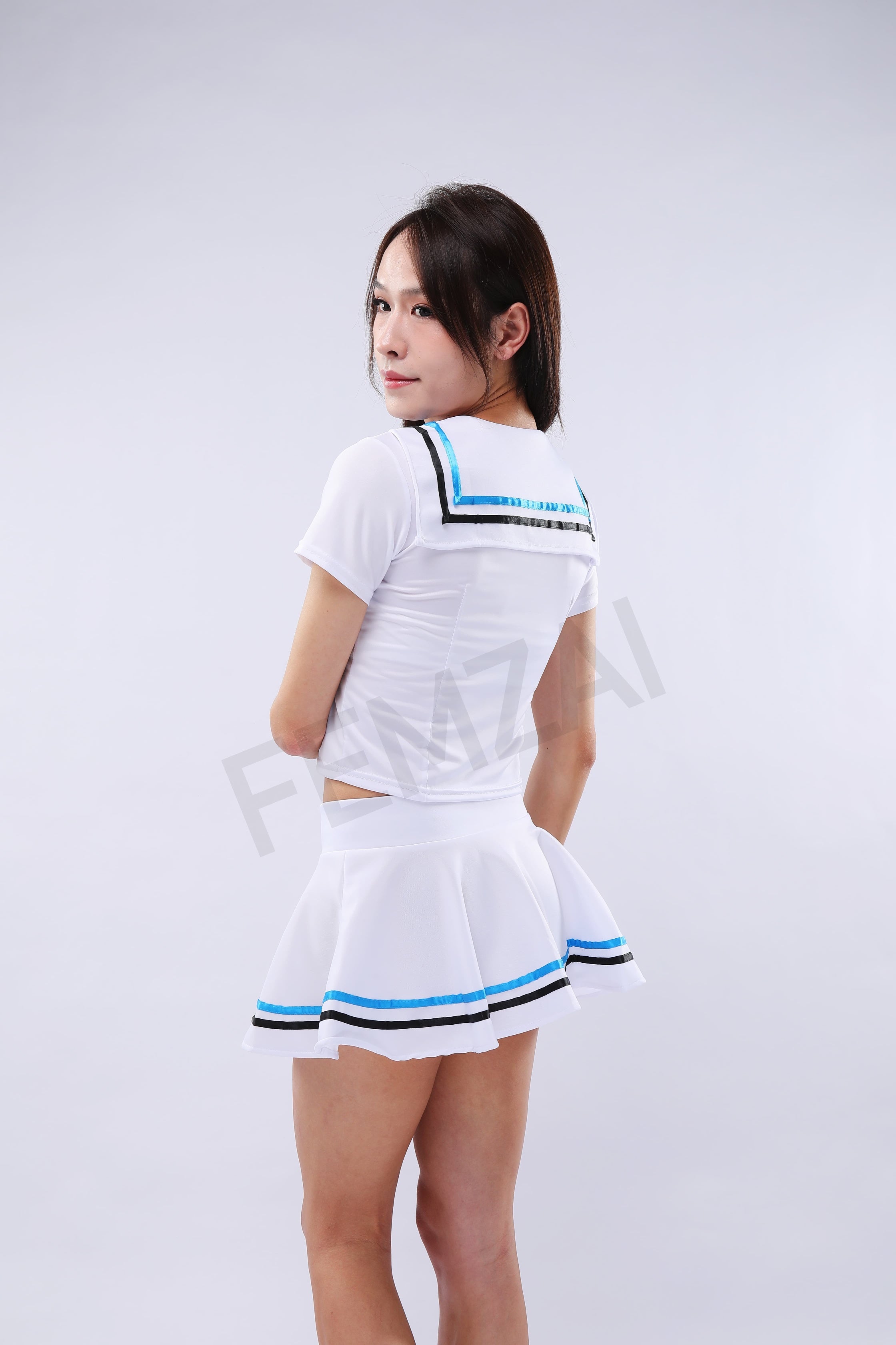 White Sailor Uniform Set
