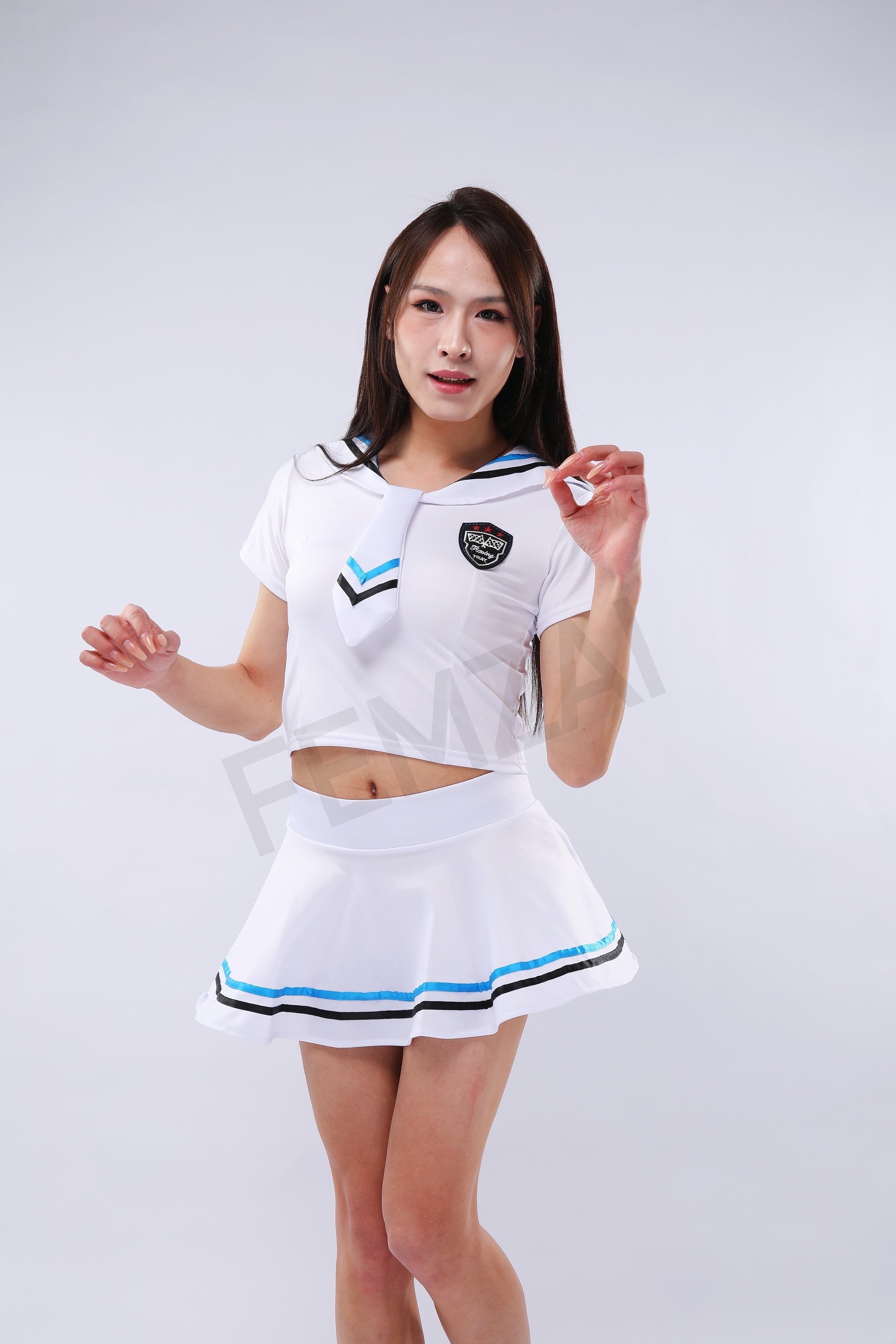 White Sailor Uniform Set