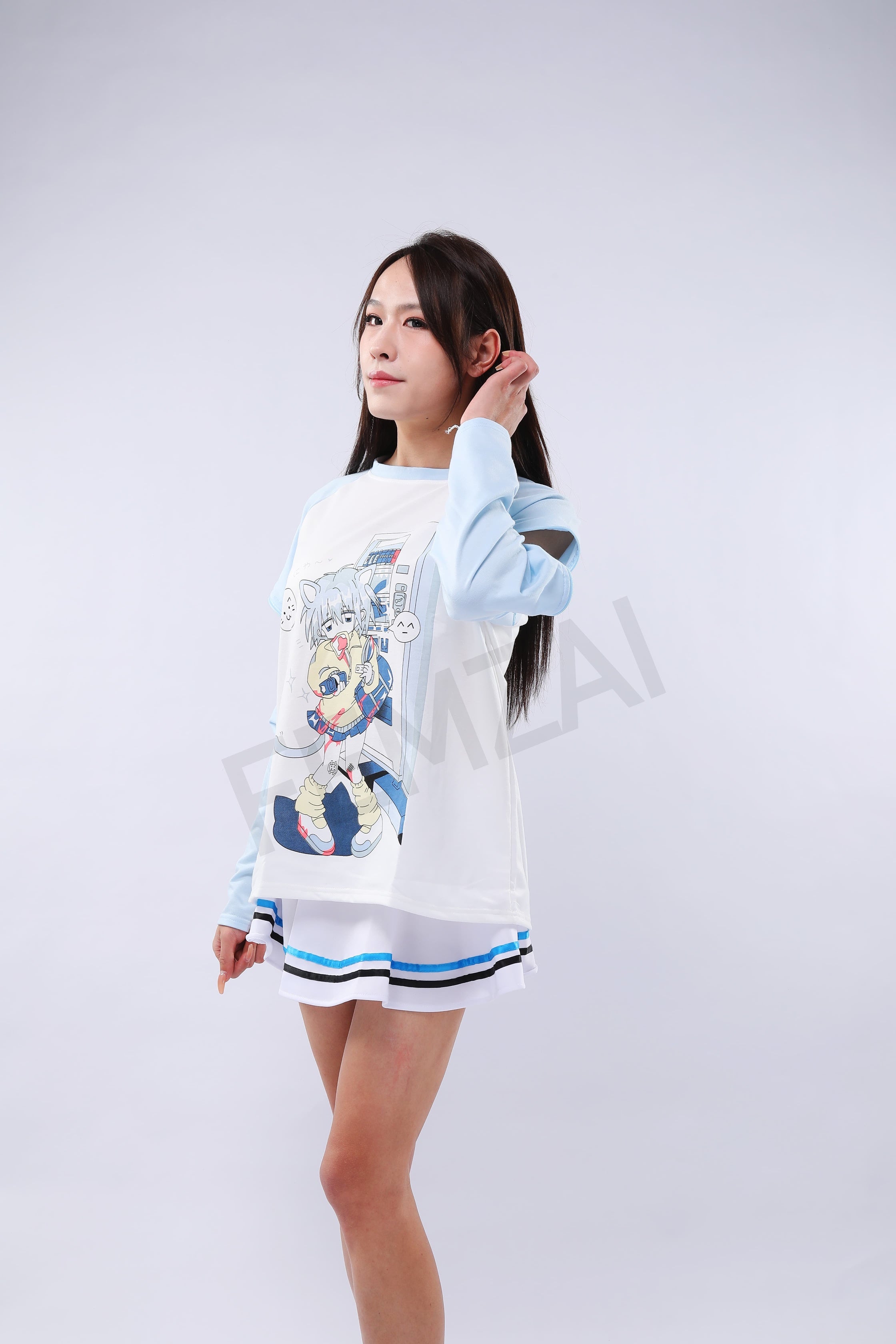 Detachable Catboy Sleeve Tee