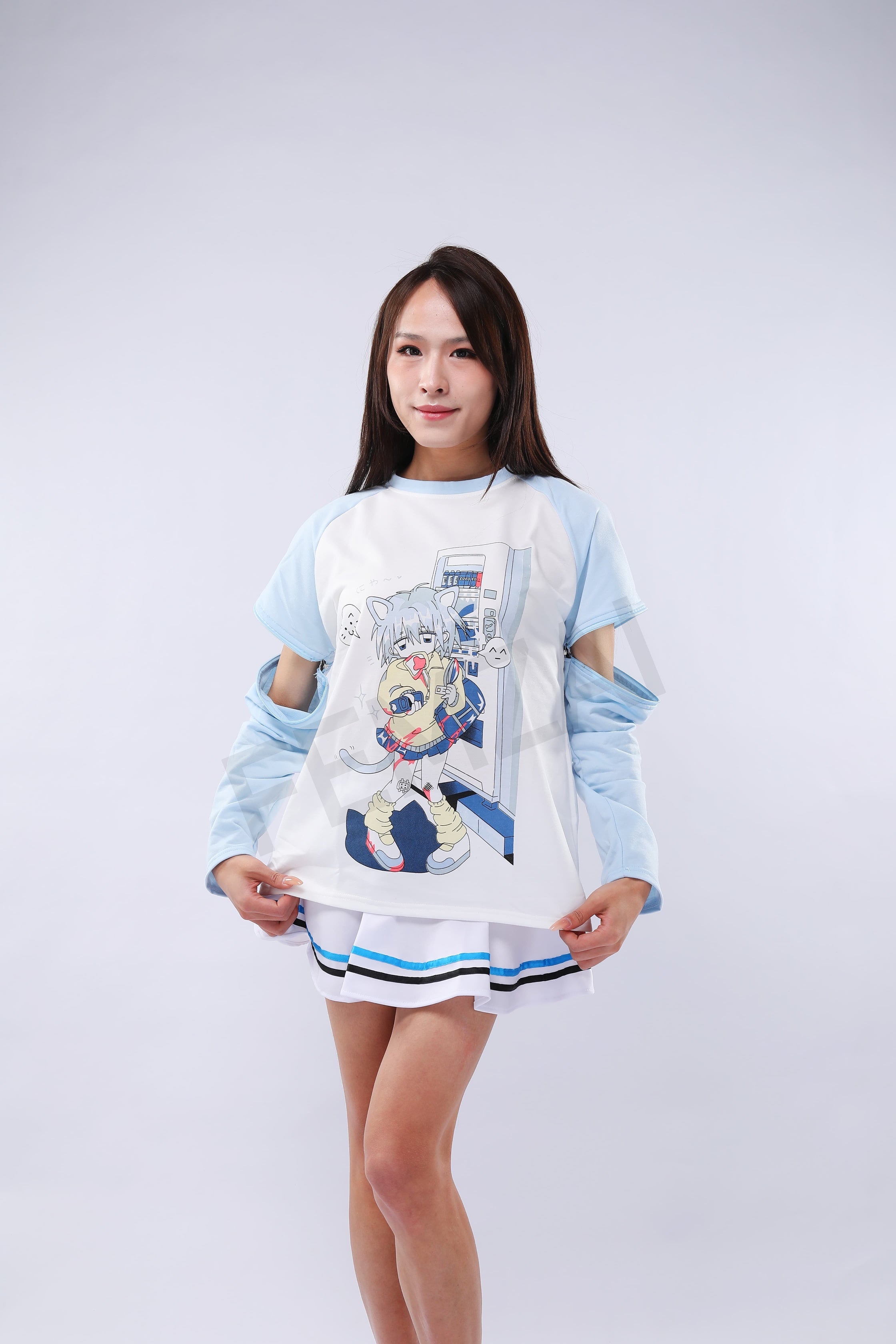 Detachable Catboy Sleeve Tee