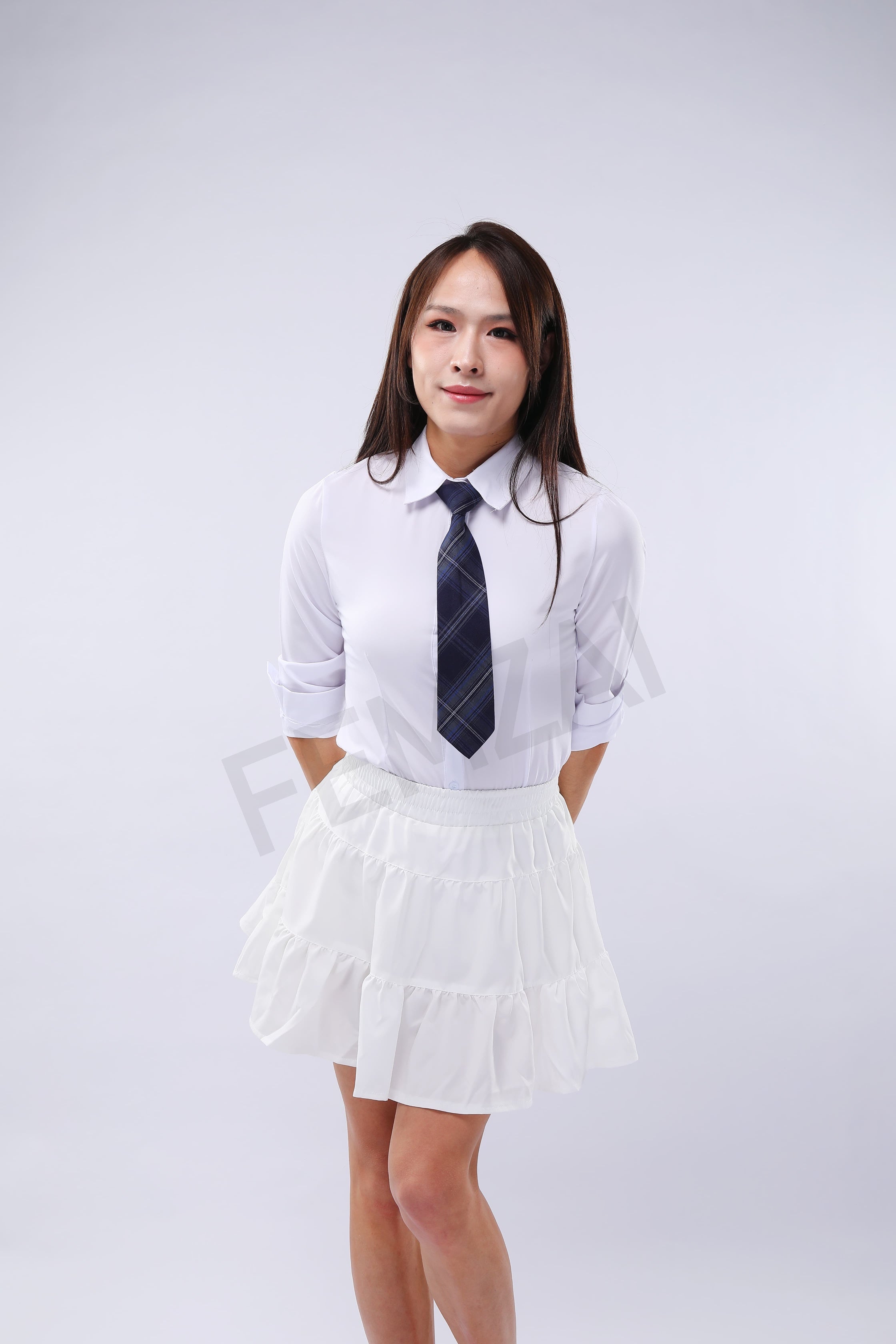 High-Waist Ruffle Skirt