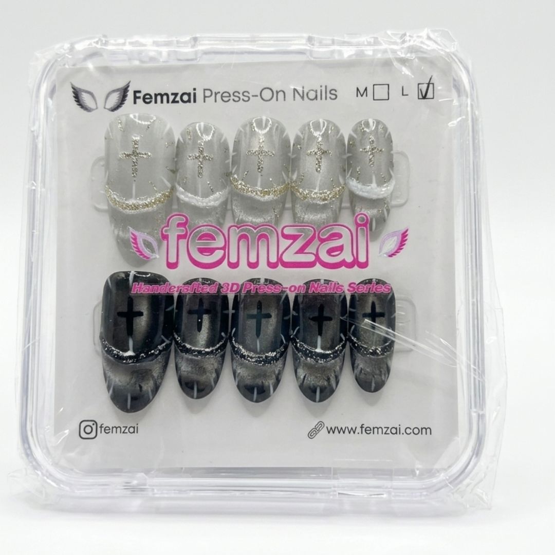 Holy Cross Aura Nails