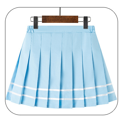 Pastel Striped Pleated Femzai Skirts