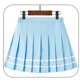 Pastel Striped Pleated Femzai Skirts