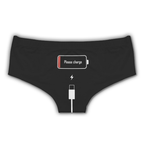 "Please Charge" Cotton Panties