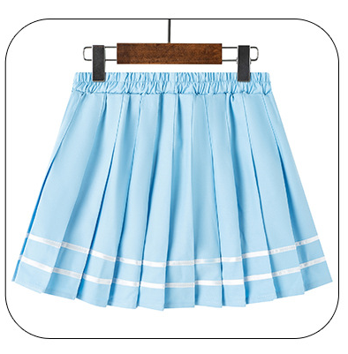 Pastel Striped Pleated Femzai Skirts