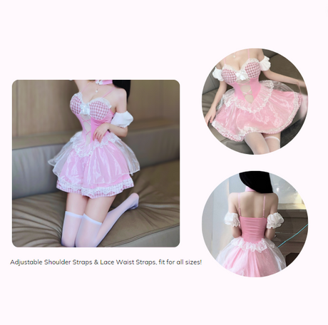 Pink Femboy Maid Dress