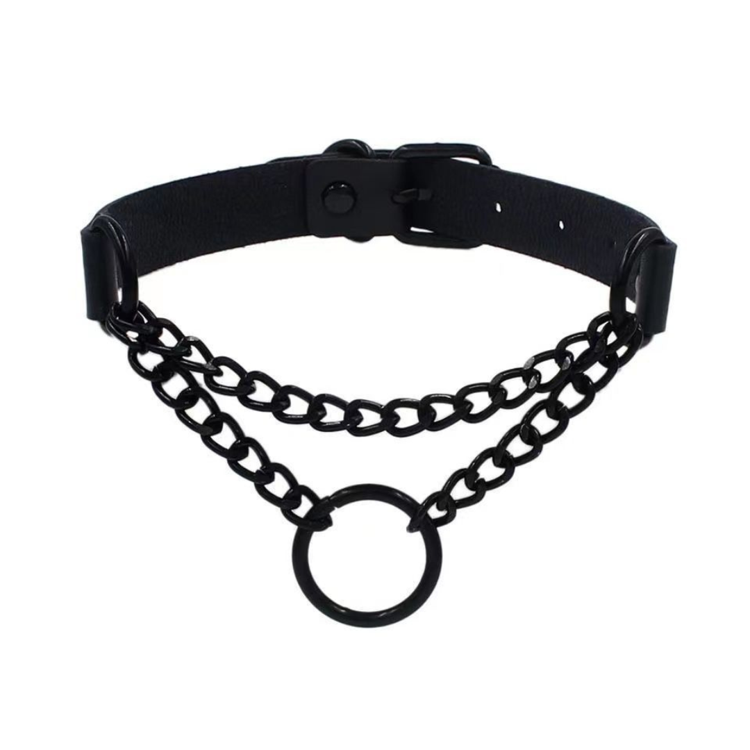 Goth Boy Leather Choker