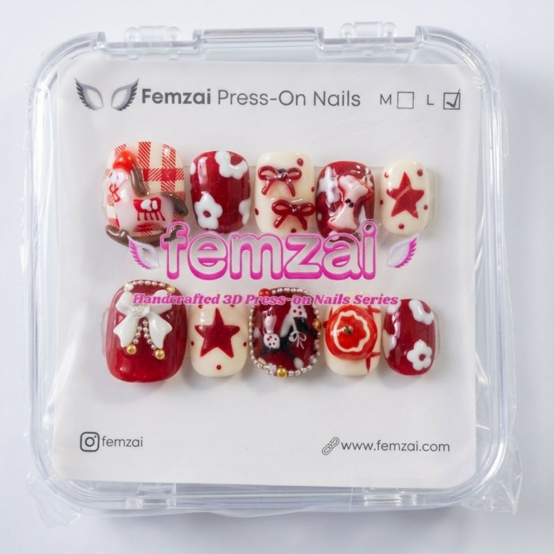 Candy Star Charm Nails