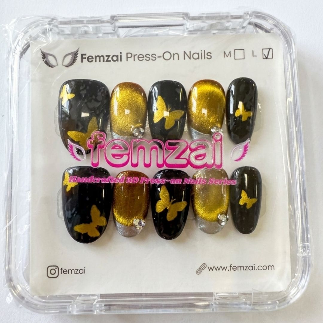 Golden Butterfly Noir