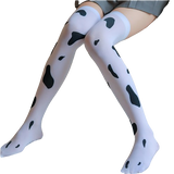 Cow Print Thigh Stockings