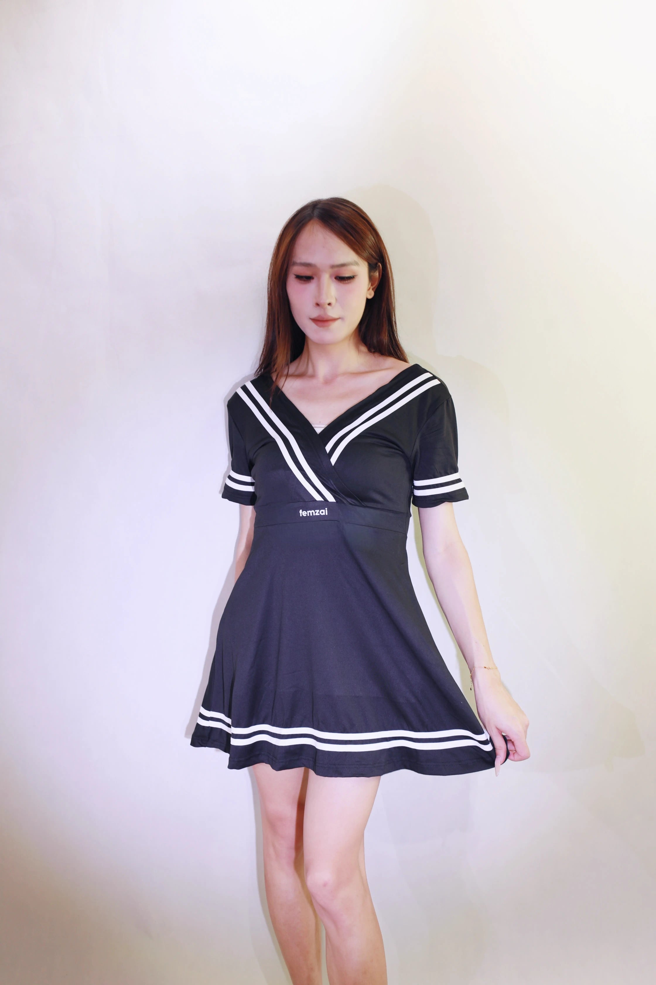 Contour Stripe Dress
