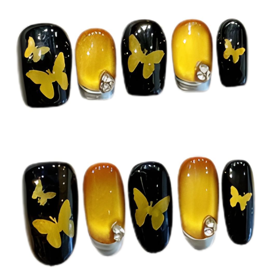 Golden Butterfly Noir
