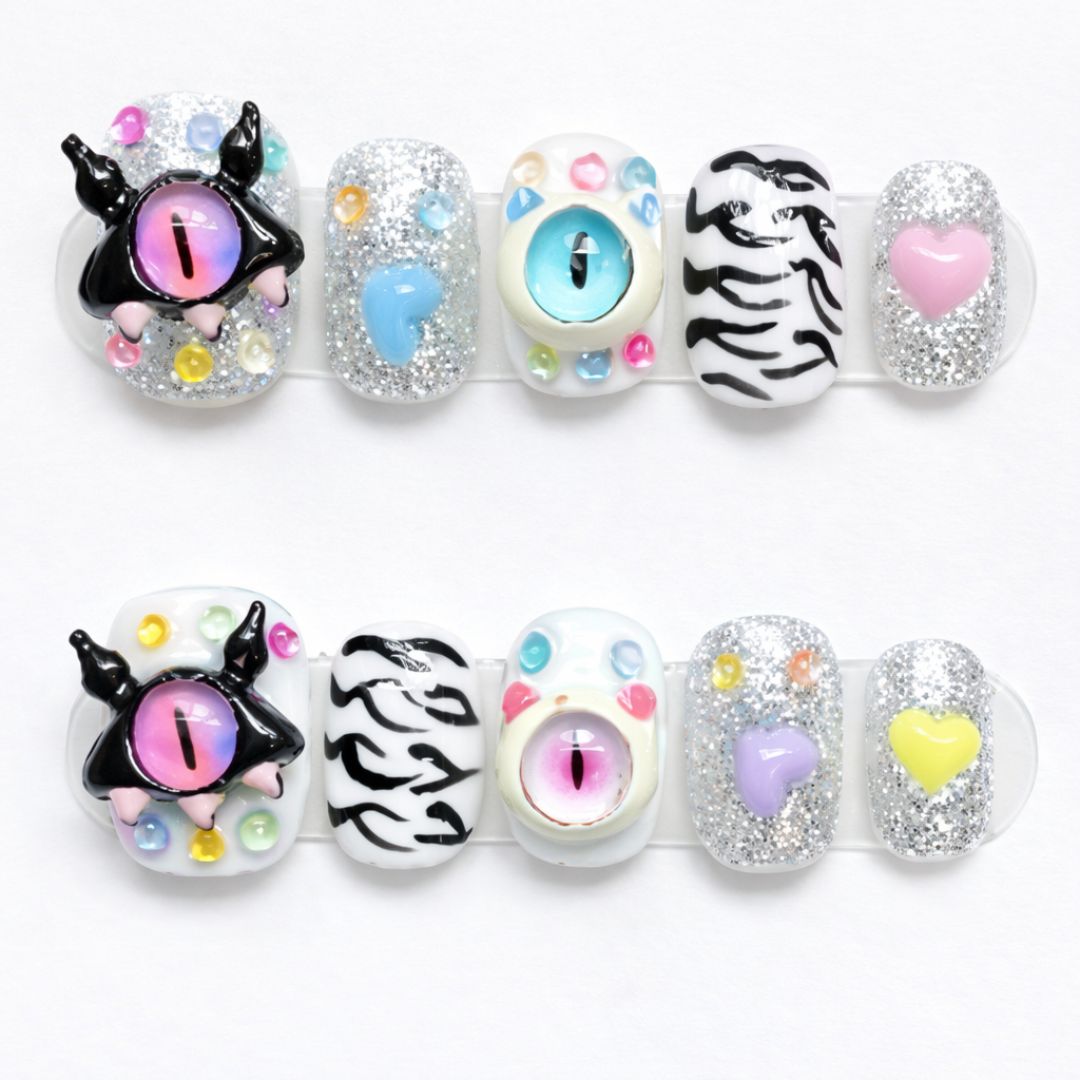 Doll Eye Kawaii Press-On Nails