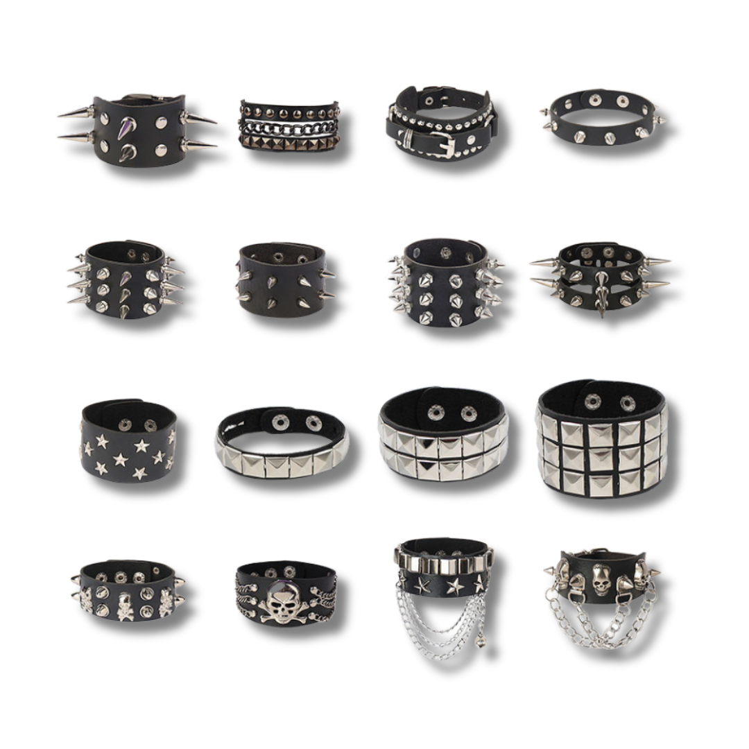 Goth Boy Leather Bracelet