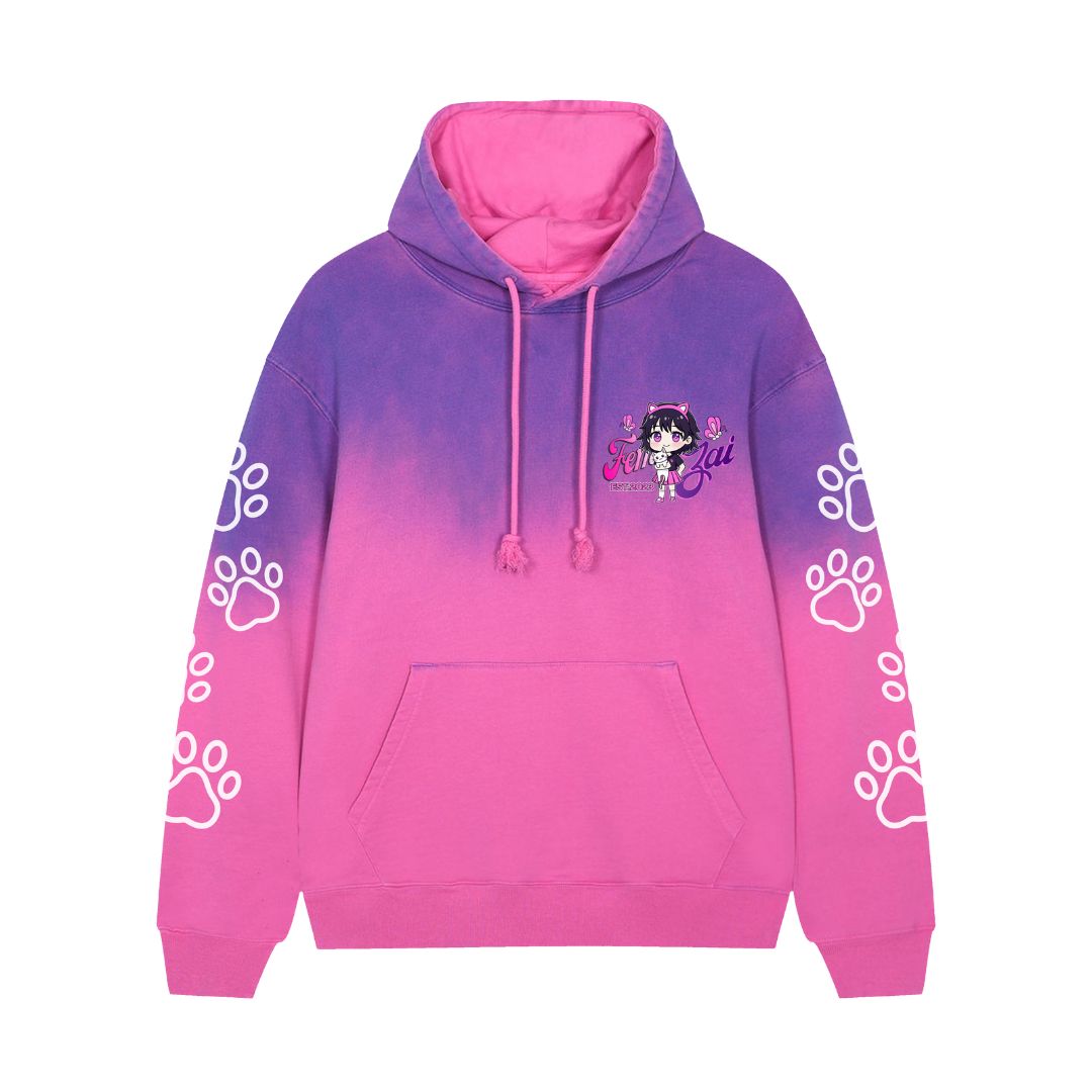 Femzai® Premium Cotton Cosmic Dusk Gradient Hoodie