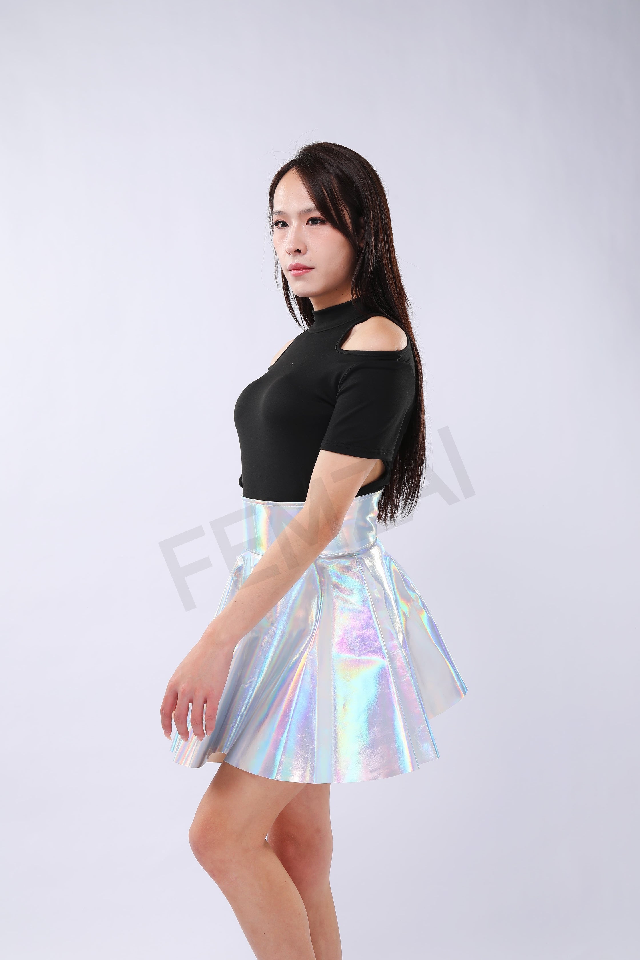 Holographic Femboy Skirt