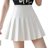 White Classic Mini Skirt, a crisp addition to femboy attire.